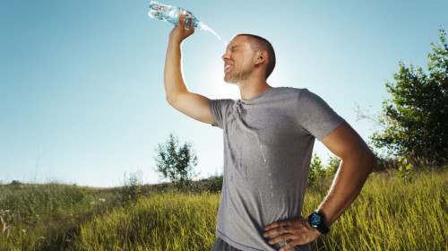Keeping hydrated while exercising
