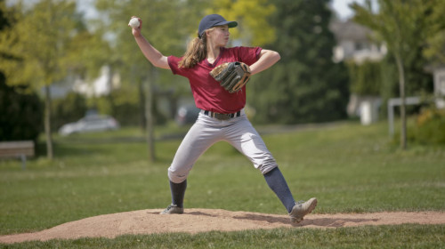 Pitcher in Softball