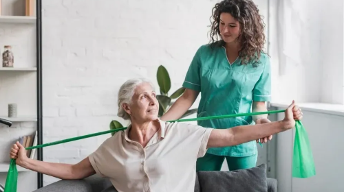 TOA Physical Therapist with Patient