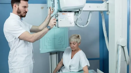 TOA X-Ray Tech with Patient & Equipment