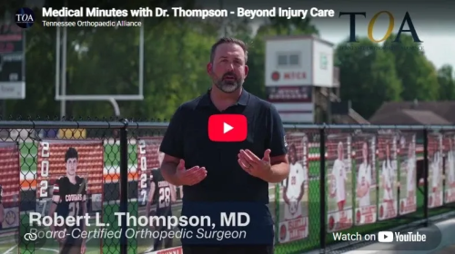 YouTube Thumbnail Image of Dr. Thompson's Medical Minute Injury Care Video