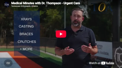YouTube Thumbnail Image Dr. Thompson TOA Medical Minute Urgent Care