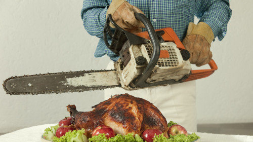 Turkey and Chainsaw