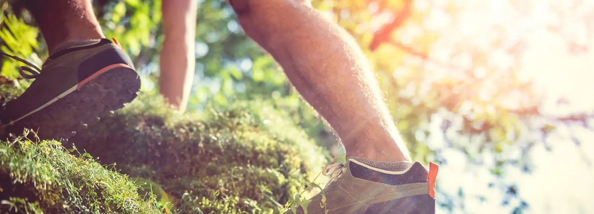 Using your feet and ankles hiking