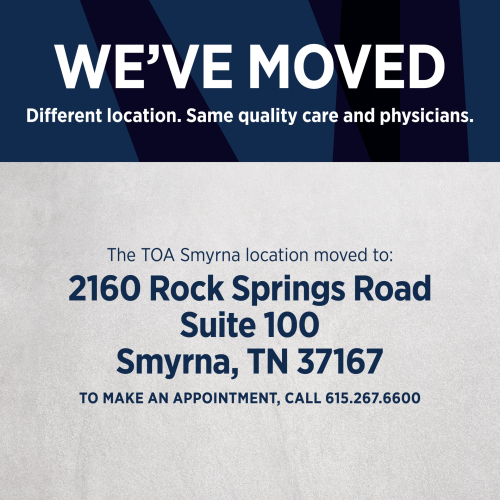 Tennessee Orthopaedic Alliance Smyrna, TN Office