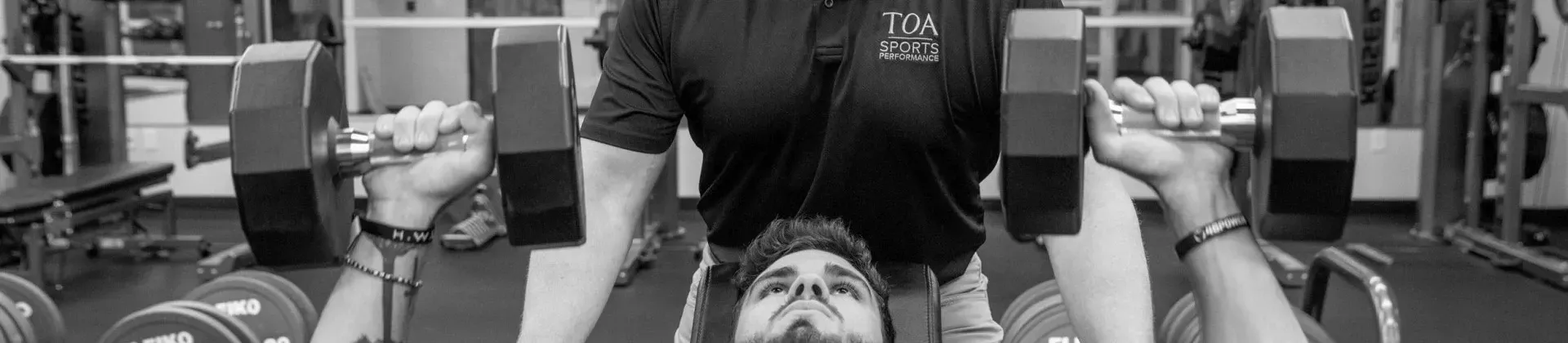TOA Sports Performance Background Black & White