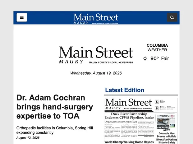 main street maury article