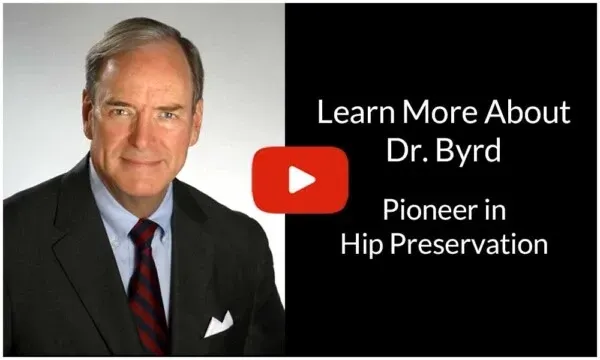 Dr. J.W. Thomas Byrd discussing specialized hip care