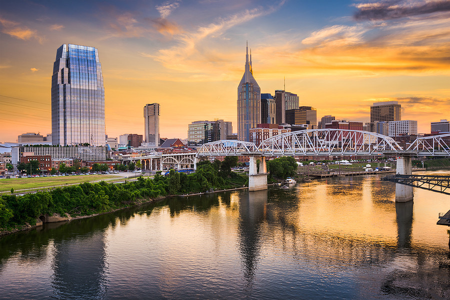 Nashville Skyline at Sunrise